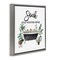 Stupell Industries Soak Worries Away Plants Floater Framed Canvas Wall Art Design by Masey St. Studios